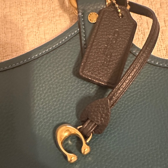 Coach Deep Teal Tote Bag - Picture 3 of 13